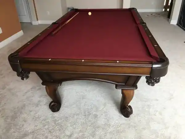 pool table refelting Richmond TX, fully assembled table ready for play