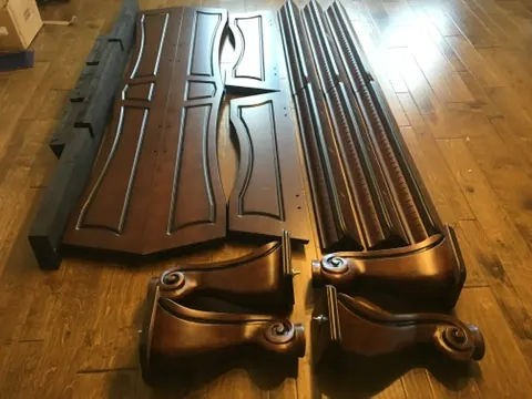 pool table installation Leander TX, rails and frame during refelt service