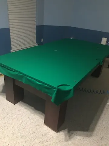 pool table leveling Sugar Land TX, finished table after a full service visit
