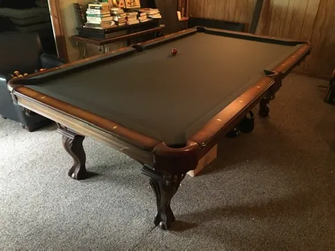 pool table installation Tyler TX, game room table leveled with a machinist level