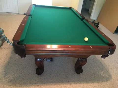 pool table repair Southlake TX, finished table after a full service visit