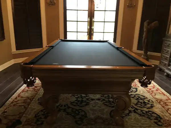 pool table installation Richmond TX, slate and legs crated for a safe move