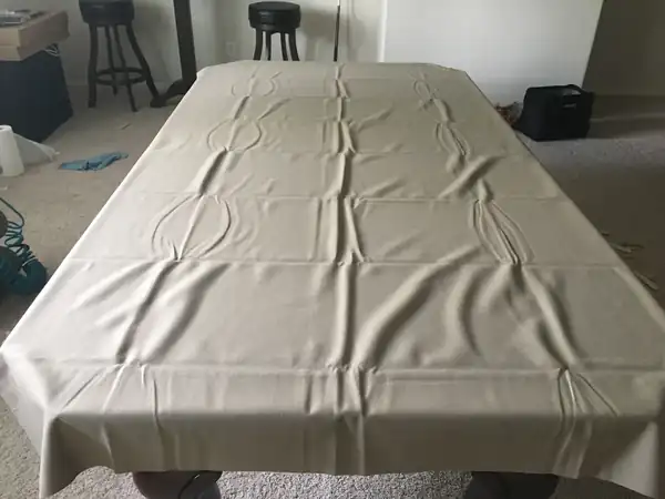 pool table moving service in Richmond TX, rails and frame during refelt service