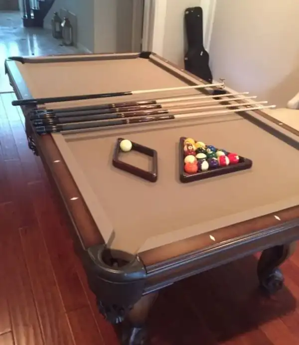 pool table repair Abilene TX, rails and frame during refelt service