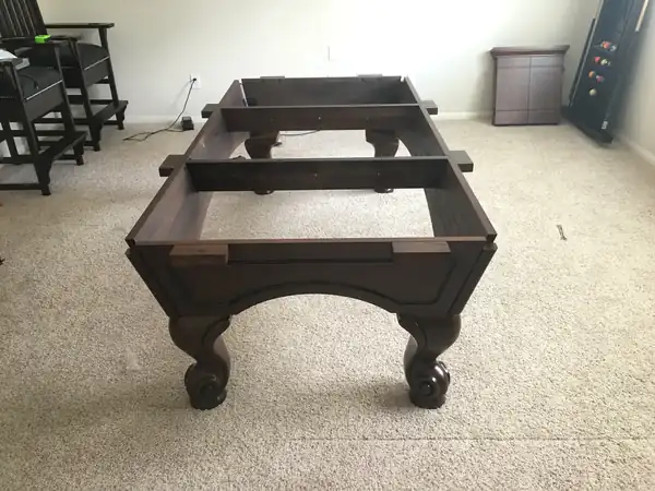 pool table disassembly and move North Richland Hills TX, fully assembled table ready for play