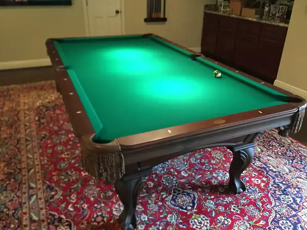 pool table refelting Sugar Land TX, fully assembled table ready for play