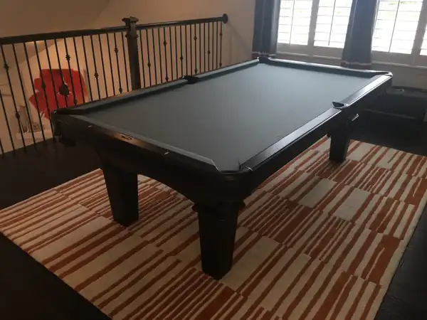 pool table installation Plano TX, slate and legs crated for a safe move