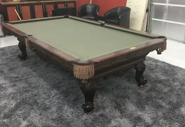 pool table leveling Houston TX, finished table after a full service visit
