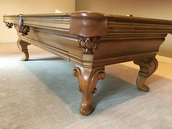 pool table leveling Southlake TX, slate and legs crated for a safe move
