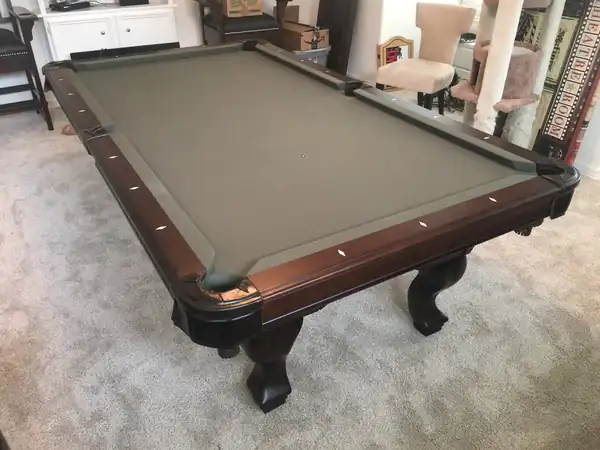 pool table repair Lubbock TX, finished table after a full service visit