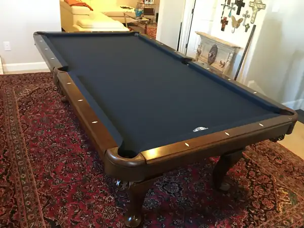 pool table movers Garland TX, finished table after a full service visit