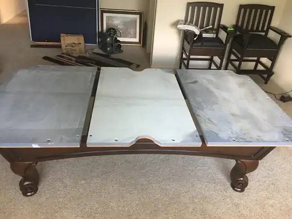 pool table leveling Spring TX, finished table after a full service visit