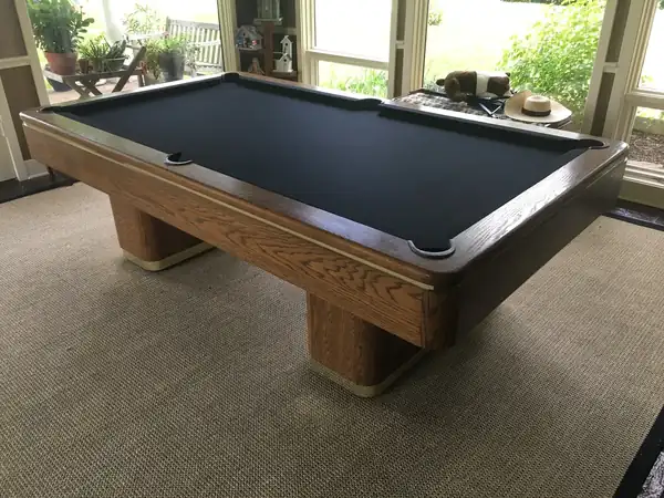pool table delivered and set up in dallas by billiard maintenance