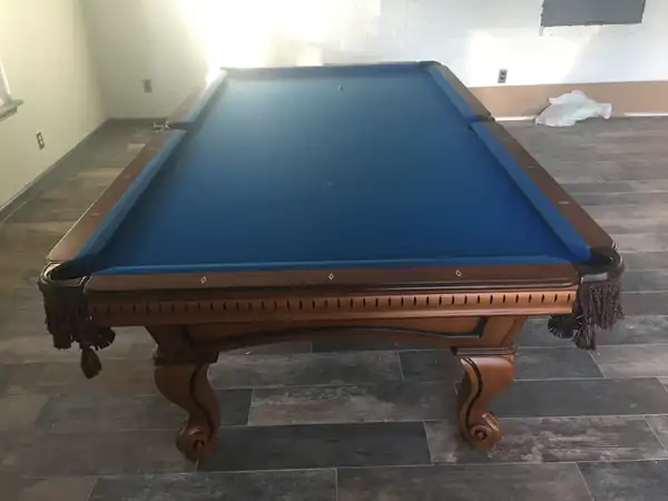 pool table delivered and set up in dallas by billiard maintenance