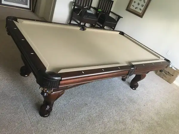 pool table movers Abilene TX, finished table after a full service visit
