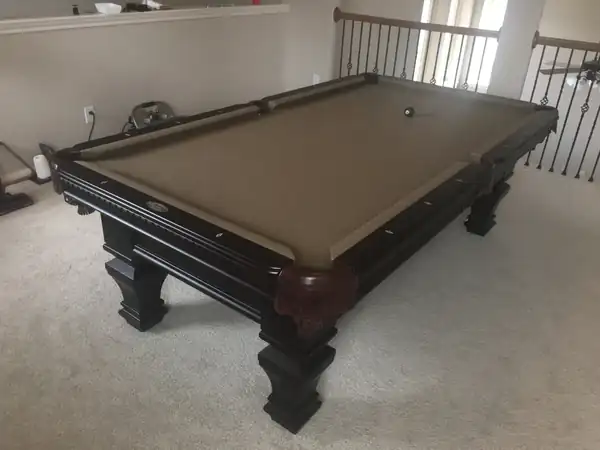 pool table leveling Leander TX, fully assembled table ready for play
