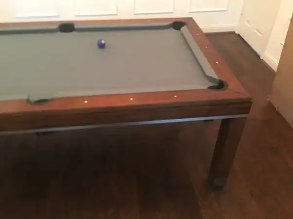 pool table setup and delivery Pearland TX, table broken down and wrapped for transport