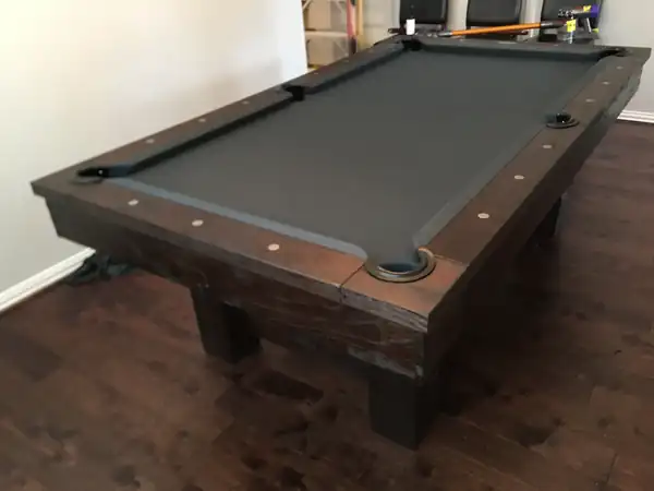 pool table repair Georgetown TX, fully assembled table ready for play
