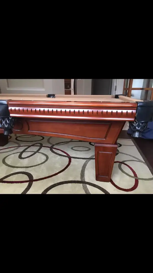 pool table disassembly and move Spring TX, new cloth installed on bed and rails