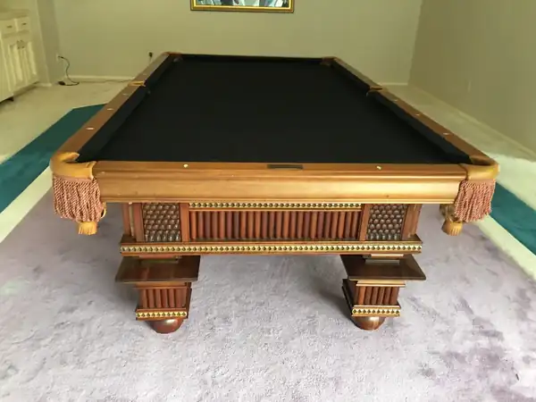 pool table repair Leander TX, slate and legs crated for a safe move