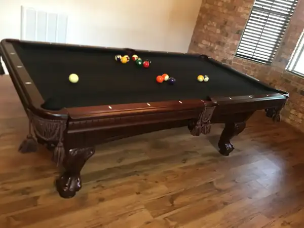 pool table moving service in Missouri City TX, slate and legs crated for a safe move