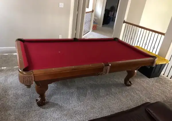 pool table leveling San Marcos TX, finished table after a full service visit