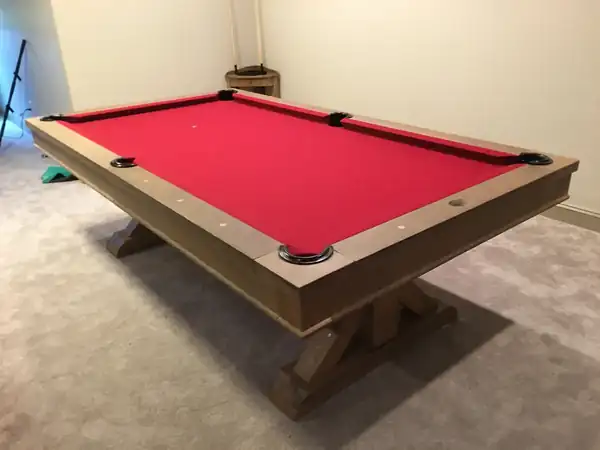 pool table repair Grand Prairie TX, fully assembled table ready for play
