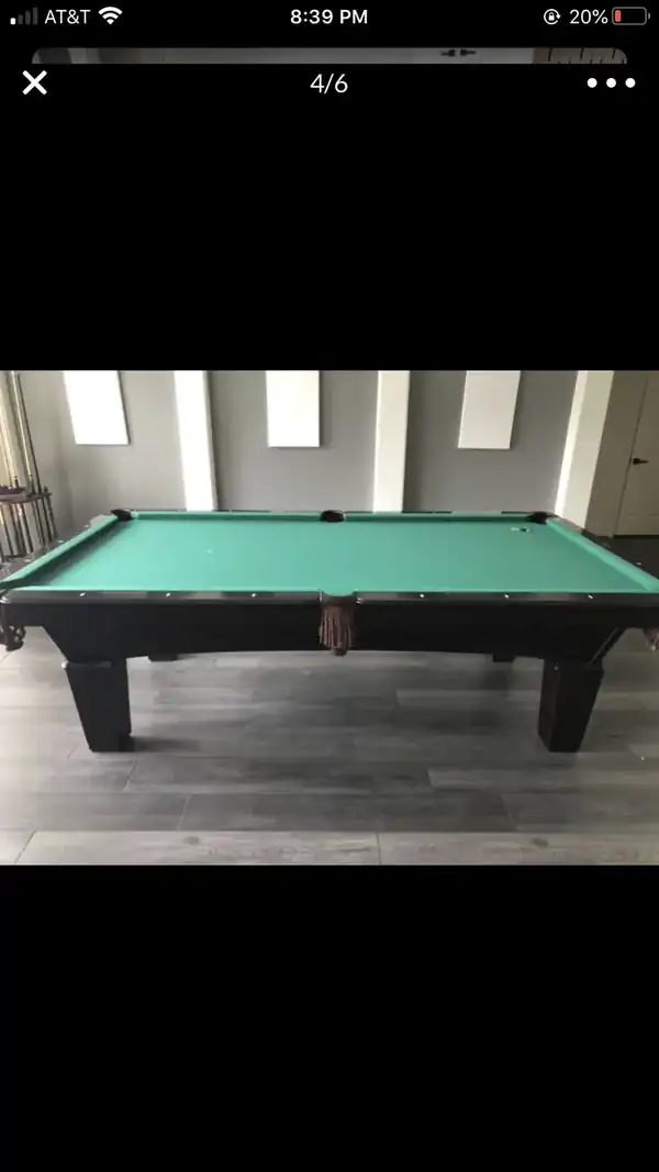 pool table refelting Corpus Christi TX, fully assembled table ready for play
