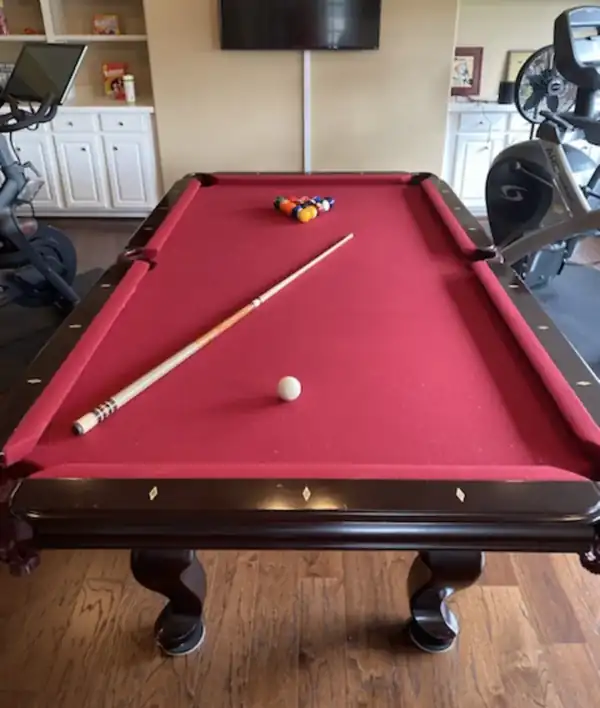 pool table setup and delivery Sugar Land TX, table broken down and wrapped for transport