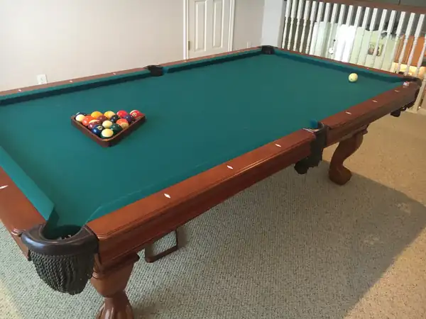 pool table leveling Corpus Christi TX, finished table after a full service visit