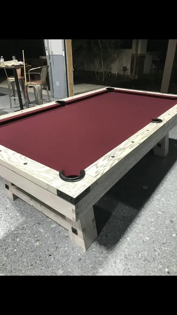 pool table setup and delivery San Marcos TX, table broken down and wrapped for transport
