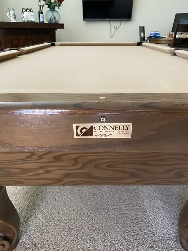 pool table installation Mansfield TX, finished table after a full service visit