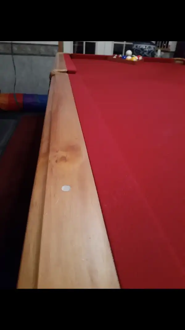 pool table moving service in Houston TX, rails and frame during refelt service