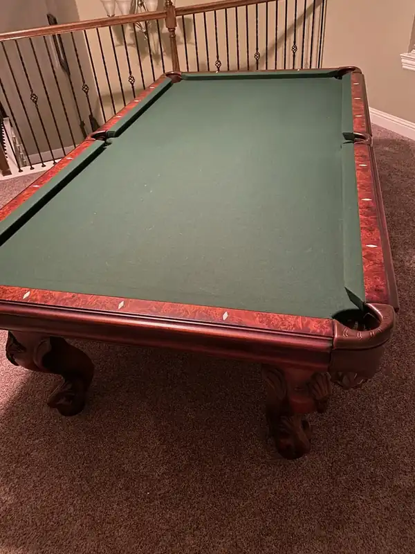 pool table movers Missouri City TX, fully assembled table ready for play